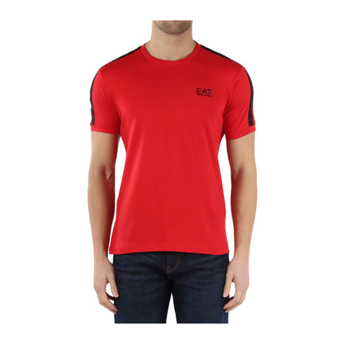 EA7 Emporio Armani T-shirt T-shirt Uomo nastro a contrasto Rosso P24-EA7 EMPORIO3DPT35PJ02Z-1461-S - Francavilla Moda